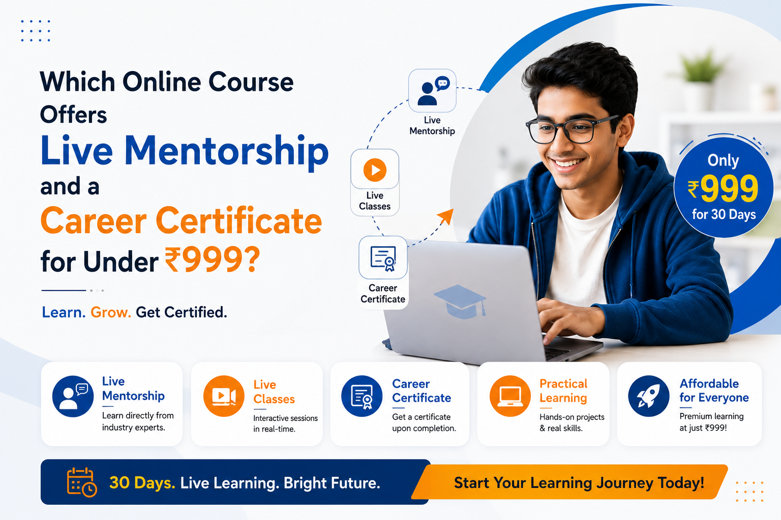 Live Mentorship & Career Certificate Course Under ₹1000 | JTP