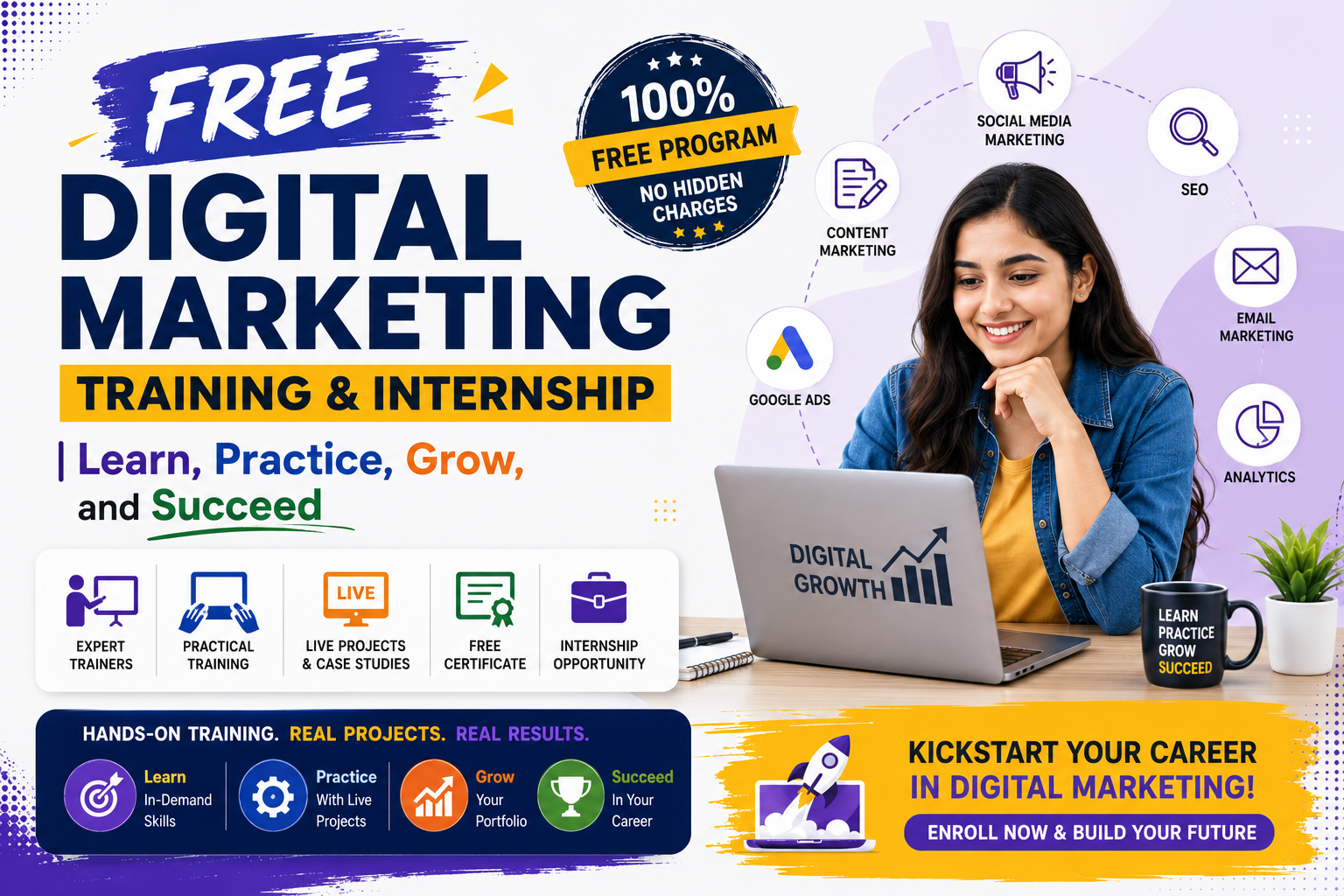 Free Digital Marketing Training & Internship Program