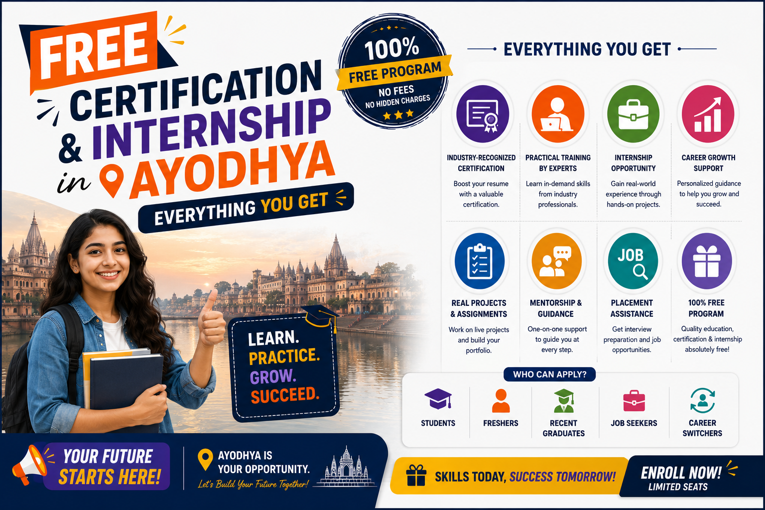 Free Certification & Internship in Ayodhya | What You Get