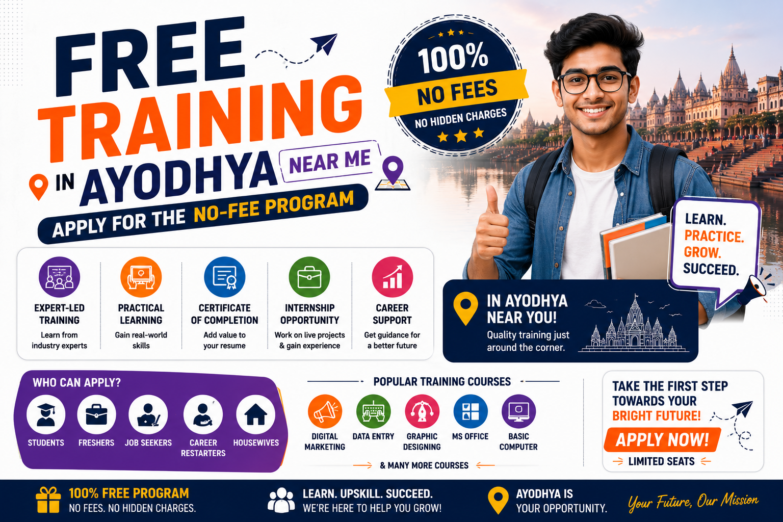 Free Training in Ayodhya Near Me | Apply for No-Fee Course