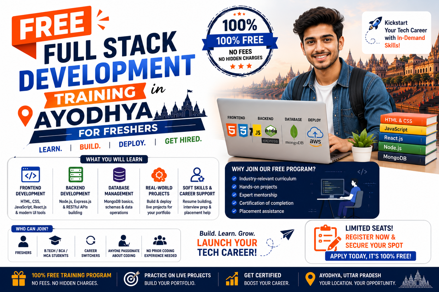 Free Full Stack Training in Ayodhya | For Freshers