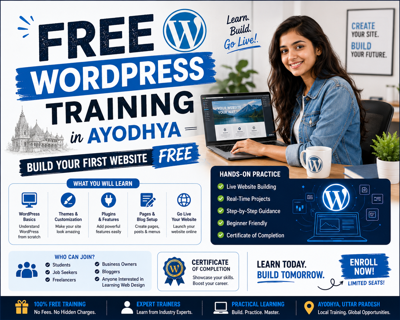 Free WordPress Training in Ayodhya | Build a Website