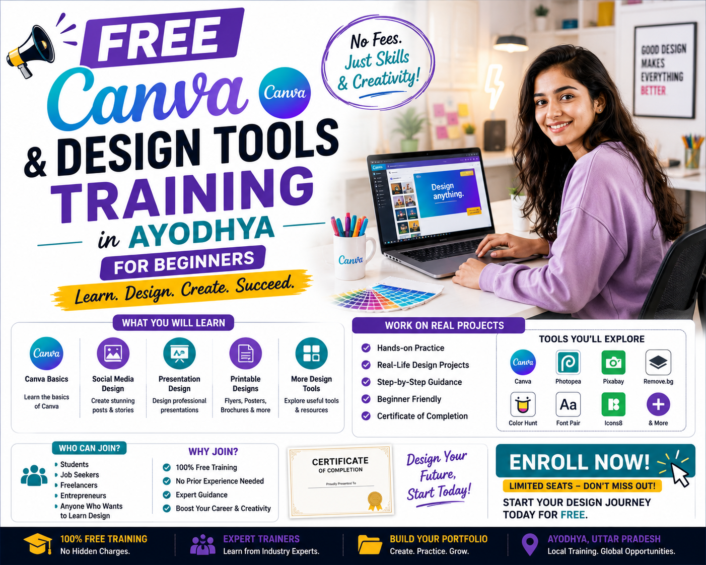 Free Canva & Design Tools Training in Ayodhya