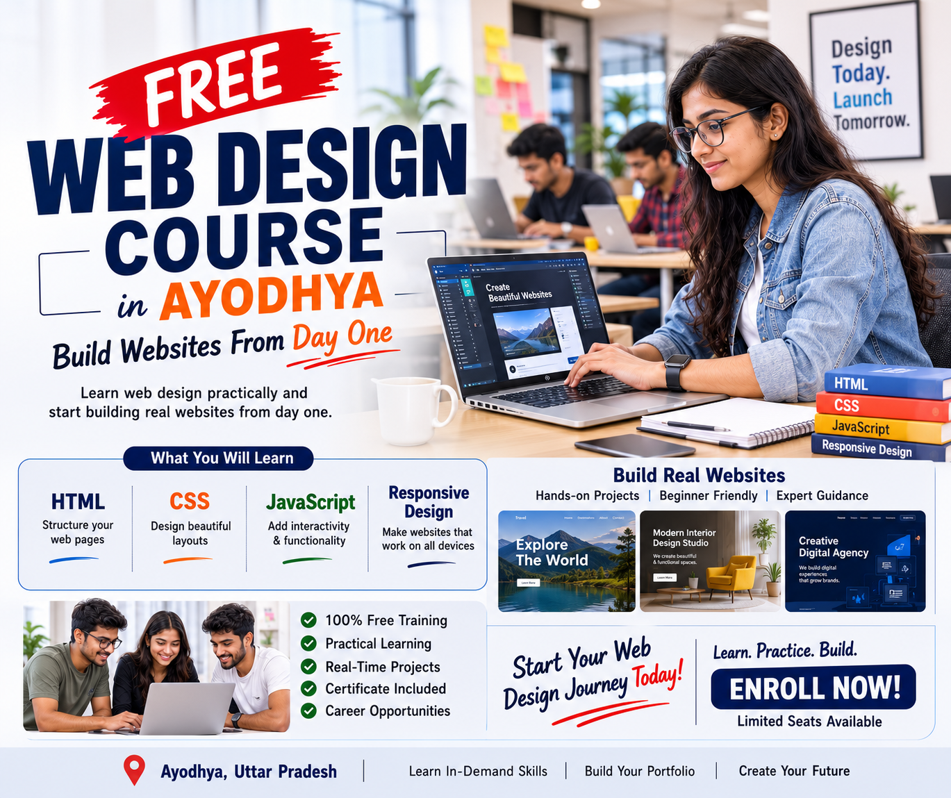 Free Web Design Course in Ayodhya | Build Websites