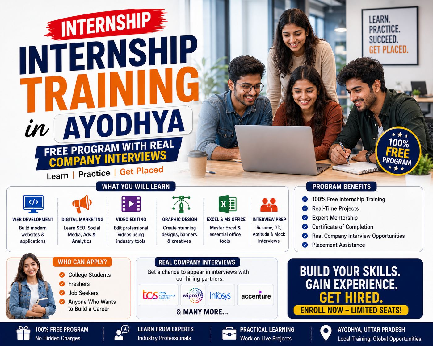 Internship Training in Ayodhya | Real Company Interviews