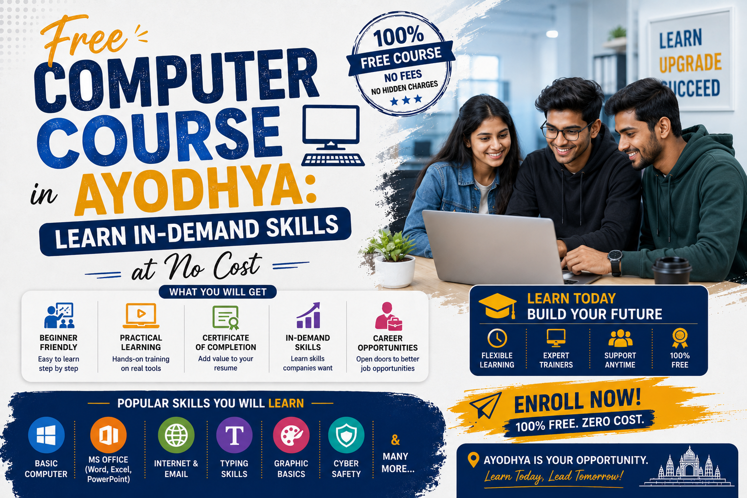 Free Computer Course in Ayodhya | In-Demand Skills