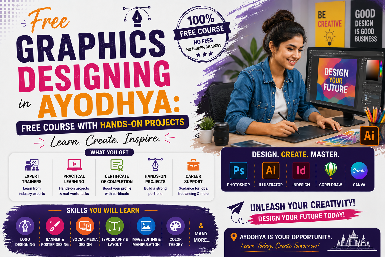 Graphics Designing in Ayodhya | Free Hands-On Course