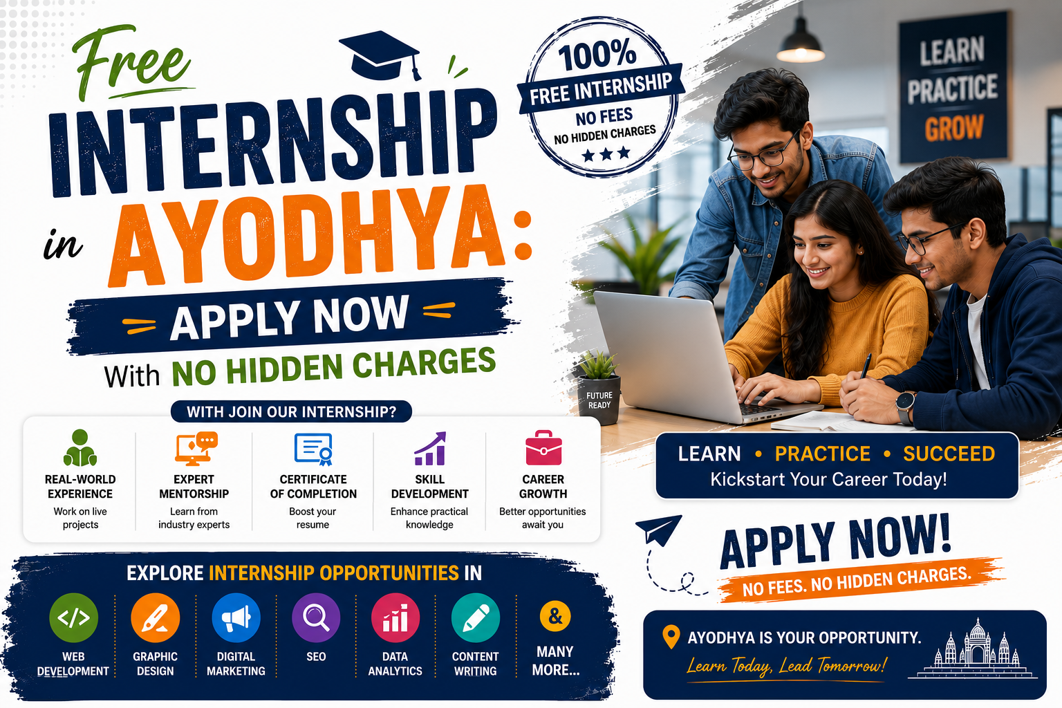 Free Internship in Ayodhya | No Hidden Charges, Apply